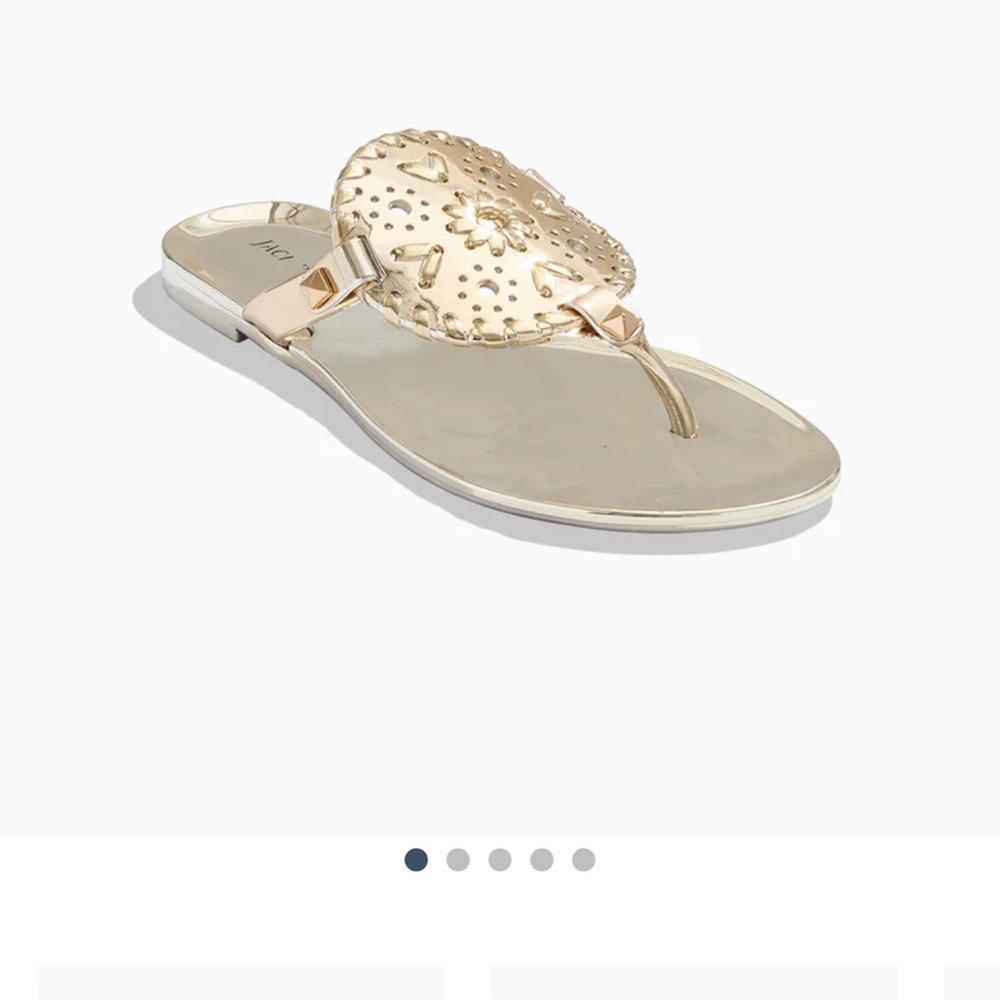 Jack Rogers Metallic Gold Sandals